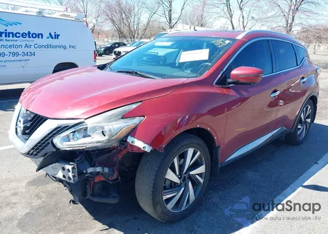 2018 Nissan Murano Platinum из США, поврежденный, VIN 5N1AZ2MG3JN104401